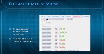 The Disassembly View within Mach-O Viz