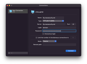 Commander One FTP and SFTP connection manager Commander One FTP and SFTP connection manager