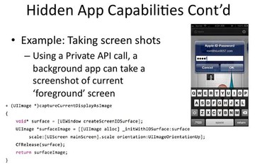 Hidden App Capabilities Cont'd
