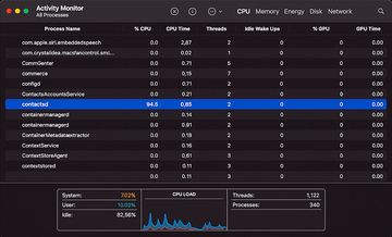 Fix contactsd high CPU usage on Mac