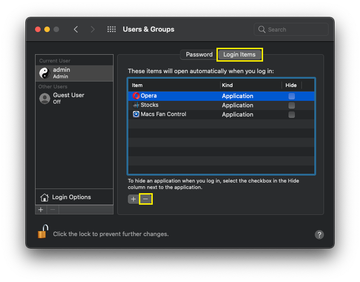 Remove entries you don’t recognize or no longer need