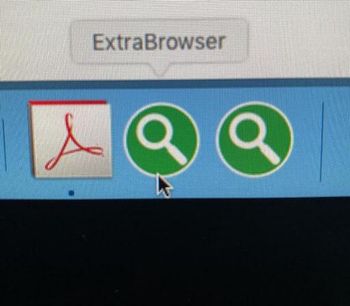 Discovery Engine icon in the Dock is an evident symptom of the adware attack in full swing