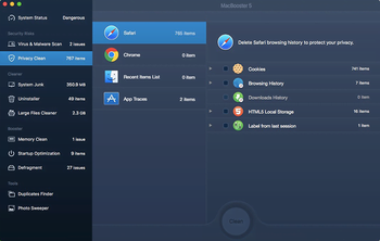 MacBooster 5 Privacy Clean