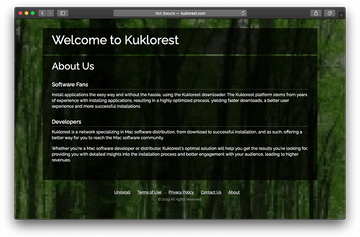 Web page of the dodgy service behind Kuklorest