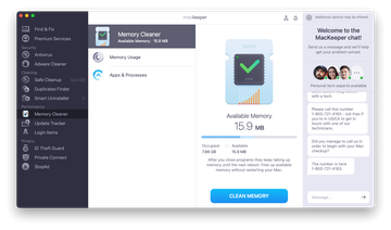 MacKeeper’s Memory Cleaner