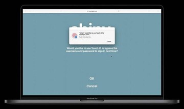 Using Touch ID or Face ID to log into a website