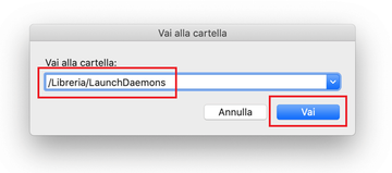 Vai su /Libreria/LaunchDaemons