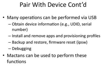 Pair With Device Cont'd