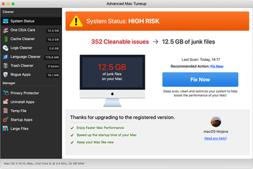 Advanced Mac Tuneup scan reporting imaginary issues and gigabytes of system junk Advanced Mac Tuneup scan reporting imaginary issues and gigabytes of system junk