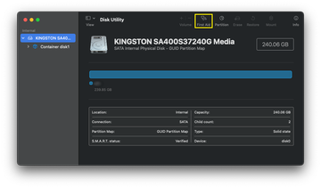 Step 5: Run First Aid on volumes that seem “noisy”