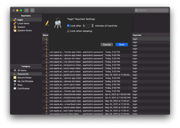 Change the ‘login’ keychain settings to stop the alert from appearing Change the ‘login’ keychain settings to stop the alert from appearing