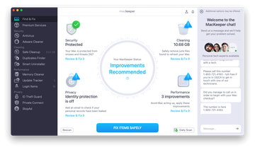 MacKeeper scan report