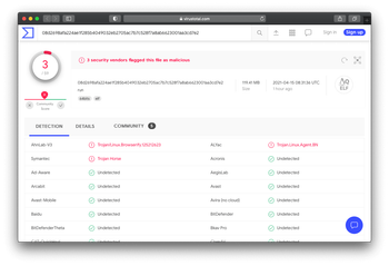 Malware lurking in ‘web-browserify’ package has a very low AV detection rate