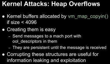 Kernel Attacks: Heap Overflows 1