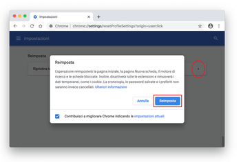 Ecco come resettare le impostazioni di Chrome su Mac