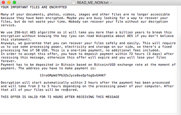 READ_ME_NOW.txt ransom note displayed by ThiefQuest READ_ME_NOW.txt ransom note displayed by ThiefQuest