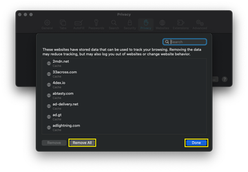 Clear website data in Safari Clear website data in Safari