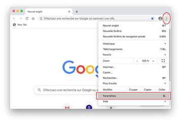 Chrome Paramètres Chrome Paramètres