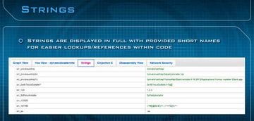 The Strings pane The Strings pane