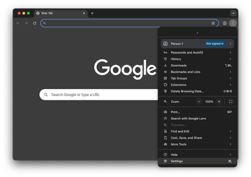 Open Chrome’s settings on Mac