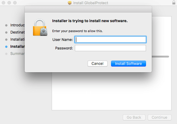 Confirm that you’d like to uninstall GlobalProtect client from Mac