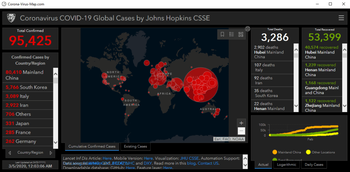 Rogue coronavirus map application GUI