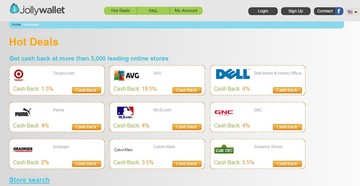 The catchy site of Jollywallet app The catchy site of Jollywallet app
