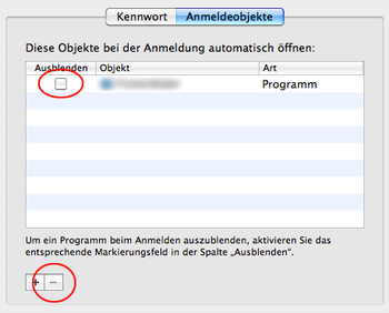 Schädlicher App-Eintrag unter Anmeldeobjekte