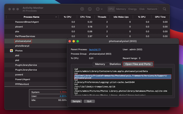 photoanalysisd location in macOS