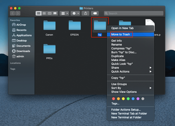 Remove ‘hp’ folder from /Library/Printers Remove ‘hp’ folder from /Library/Printers
