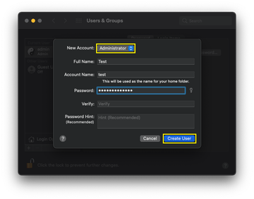 Test with a fresh user account Test with a fresh user account