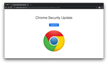 Chrome Security Update Mac virus alert