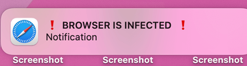 ‘Browser is infected’ pop-up on Mac ‘Browser is infected’ pop-up on Mac