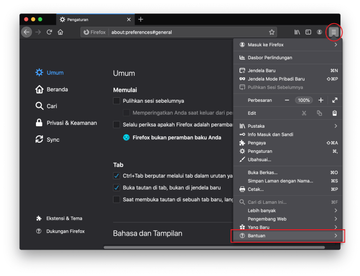 Open Firefox and go to Help Open Firefox and go to Help
