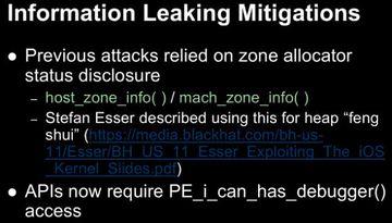 Information Leaking Mitigations 1