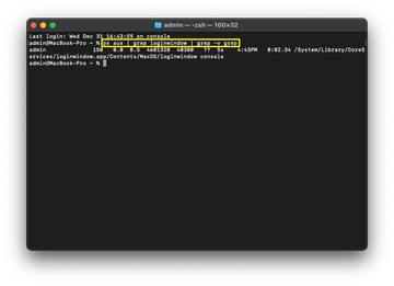 Step 5: Check for multiple user sessions Step 5: Check for multiple user sessions