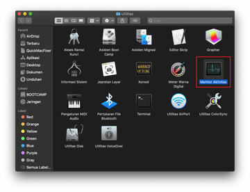 Pilih Monitor Aktivitas Pilih Monitor Aktivitas