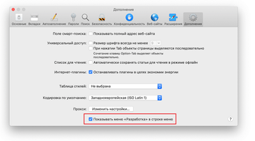 Вкладка Дополнения в Настройках Safari Вкладка Дополнения в Настройках Safari