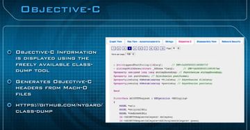 Display of Objective-C information Display of Objective-C information
