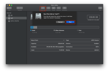 Launch the First Aid feature Launch the First Aid feature