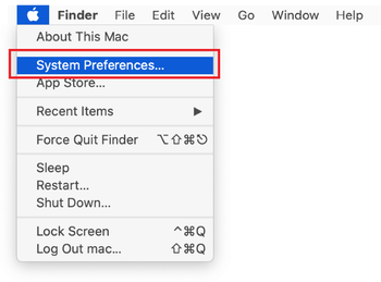 Select System Preferences