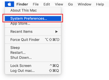 Select System Preferences Select System Preferences