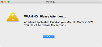 MacDownloader displays a bogus adware detection warning