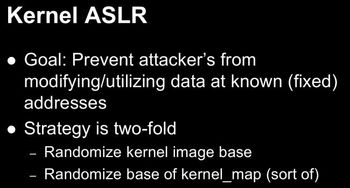 Kernel ASLR