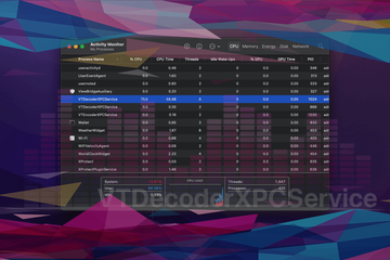 VTDecoderXPCService Mac – high CPU and memory process report