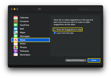Reduce Visual Look Up and Siri Suggestions Reduce Visual Look Up and Siri Suggestions
