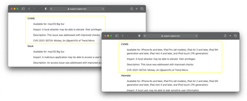 CVE-2021-30724 CVMServer vulnerability patches for macOS Big Sur and iOS/iPadOS