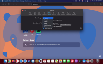 Yandex selected as Safari’s default search engine without the Mac user’s permission Yandex selected as Safari’s default search engine without the Mac user’s permission