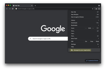 ‘Managed by your organization’ message in Chrome on Mac ‘Managed by your organization’ message in Chrome on Mac