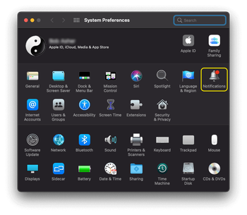 Open Notifications from your Mac’s System Preferences